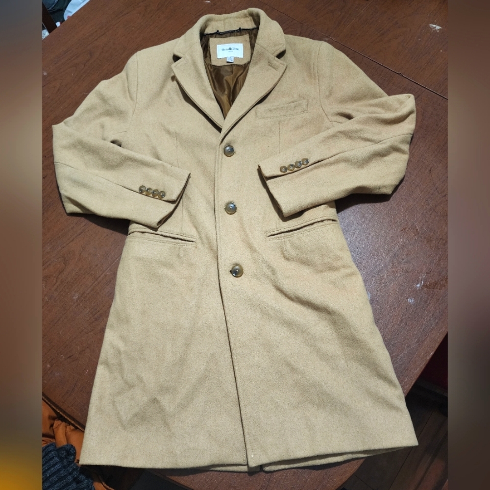 Goodfellow & Co Men's Tan Overcoat